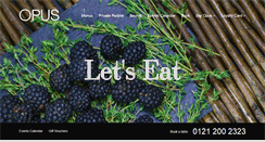 Desktop Screenshot of opusrestaurant.co.uk